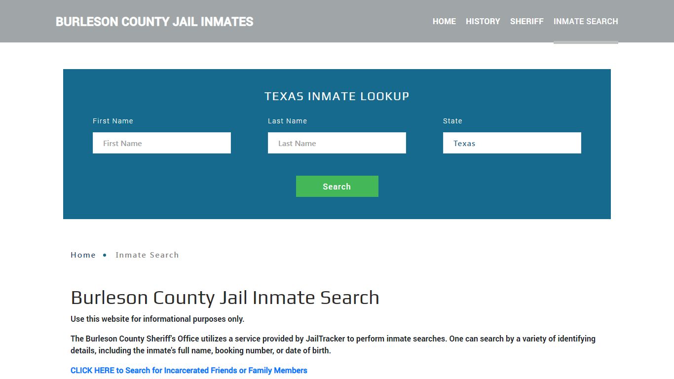 Burleson County, TX Detainee Lookup